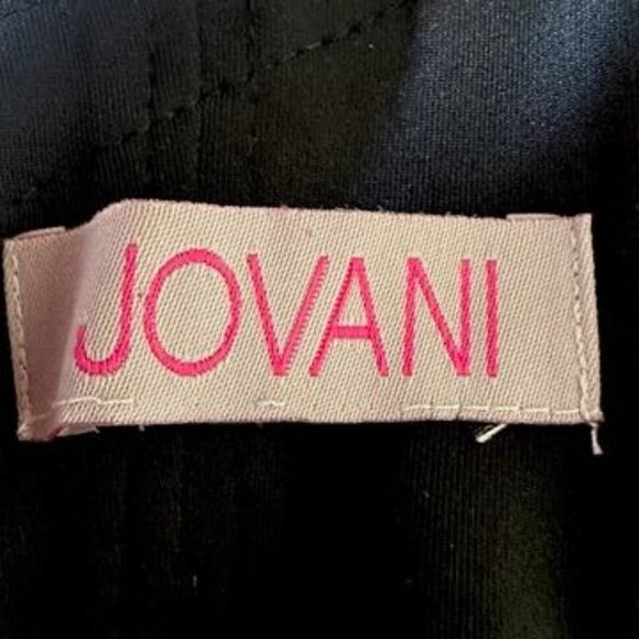 JOVANI Strapless Mermaid Black Gold Sequin Evening Gown Maxi Dress Size S (2-4) - Picture 13 of 15